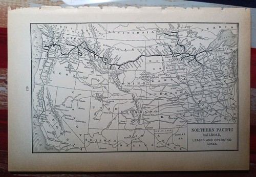 1895 train route map - ~1895, northern