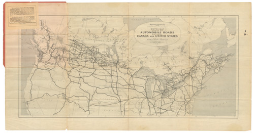 1925 map automobile routes - 1925,
